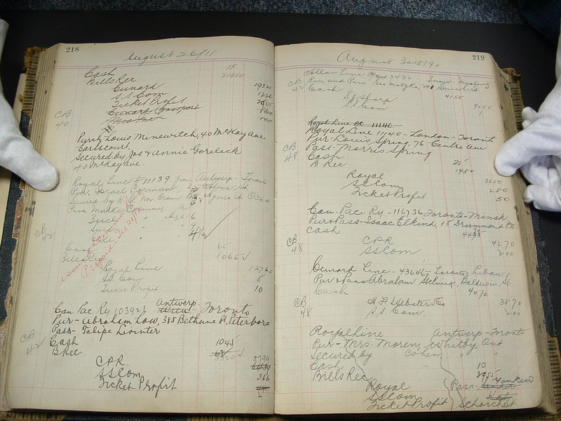 Rotenberg Ledger, Pages 218-219, Size 800x600